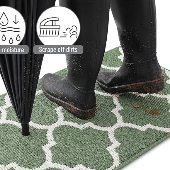Indoor Door Mat, 36X24, Non-Slip Absorbent Resist Dirt Entrance Mat, Washable - Picture 6 of 6